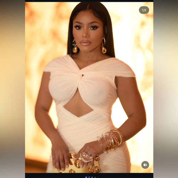 Ronny Kobo Nasha Twist-Front Cut-Out Maxi Dress - Picture 4 of 9